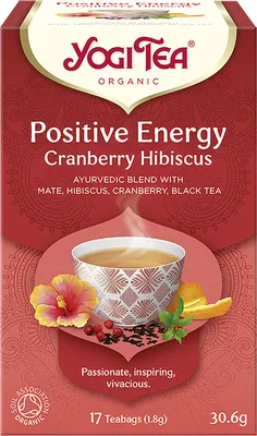 Produktbild von TEE „POSITIVE ENERGY CRANBERRY HIBISCUS“  (17 x 1,8 g) 30,6 g – YOGI TEA