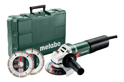 Produktbild von Metabo Winkelschleifer 125 /Weq 1400-125 +2 Diamantschleifscheiben Koffer
