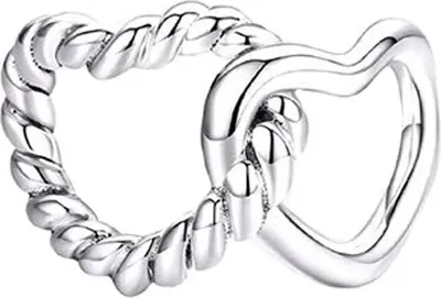 Obrázok produktu pre Prívesky pre Pandora Prepletené srdcia Áno Striebro S925 MODA TRUSKY