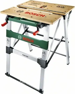 Produktbild von Werkbank, Klappbar, PWB 600, 680 mm Arbeitsfläche, Aluminium, Bosch