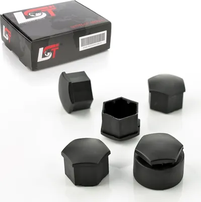 Produktbild von 5x Abdeckkappen Radschraubenkappen Radmuttern 17 mm diebstahlhemmend für AUDI VW