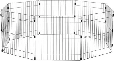 Zdjęcie produktu dla Bezpieczne ogrodzenie dla zwierząt domowych, czarne, 1,7 m²