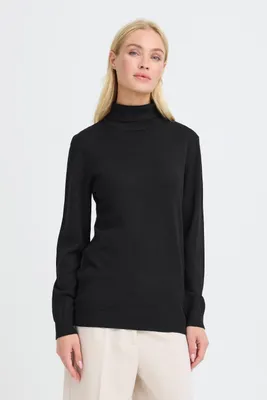 Produktbild von OXMO OXAIDA ROLLNECK Damen Pullover Rollkragenpullover Feinstrickpullover figurumspielend