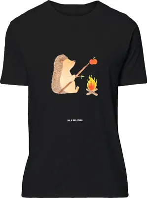 Produktbild von Mr. & Mrs. Panda Größe M T-Shirt Igel Grillen - Schwarz - Geschenk, Shirt, Herren, Lustige Sprüche, mit Spruch, Motivation, Tshirt, Ziele, Sinn Des Lebens
