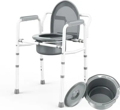 Image de Chaise de toilettes 3 en 1 - Poids max. 158 kg - Blanc