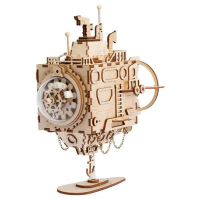 Produktbild von Robotime Spieluhr Modellbausatz Steampunk Submarine