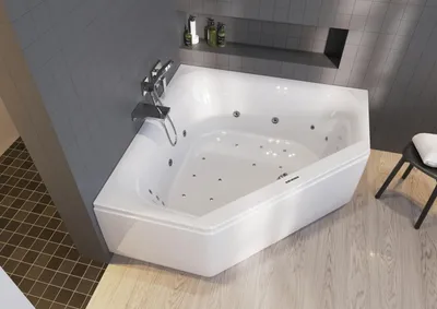 Immagine prodotto di RIHO Austin baignoires d'angle, avec système Joy, 2 places, 145x145x48cm, 270 Betteres, blanc, B005016005, B005016005