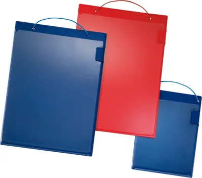 Produktbild von Auftragstasche m.Klettverschluss,Kordel u.Tasche DIN A4 schwarz VE 10 St.