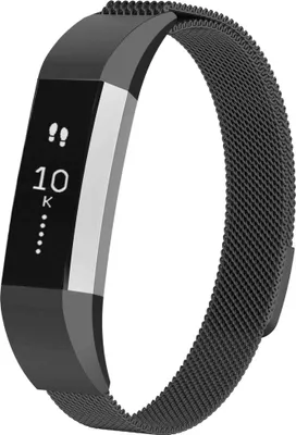 Productafbeelding van imoshion Milanees magnetisch bandje voor de Fitbit Alta (HR) - Maat M - Zwart