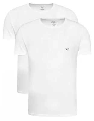 Obrázok produktu pre Armani Exchange – Pánske tričko (balenie po 2 ks) NA1522 (XL) (biele)
