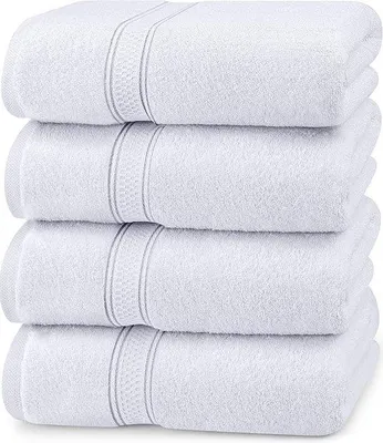 Produktbild von Famanu Waschlappen aus Baumwolle in Hotelqualität - Superweich und sehr saugfähig, 4 Stück