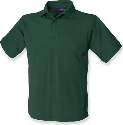 Produktbild von Henbury H400 | Herren  65/35 Classic Piqué Polo Shirt - Farbe: Bottle - Größe: XXL