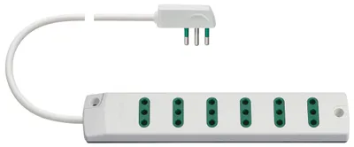 Zdjęcie produktu dla VIMAR Fp00402.C.B. Mobilna listwa zasilająca z 6 gniazdami, seria Sicury Standard, produkcji włoskiej