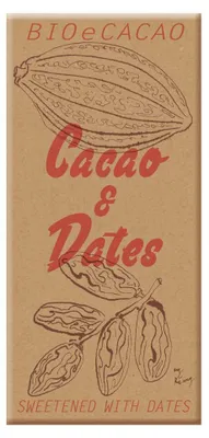 Produktbild von Cacao & Dates - 72% Dunkle Schokolade 90g