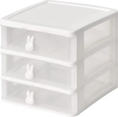 Produktbild von Famanu Aufbewahrungsbox mit 3 Schubladen - Transparent