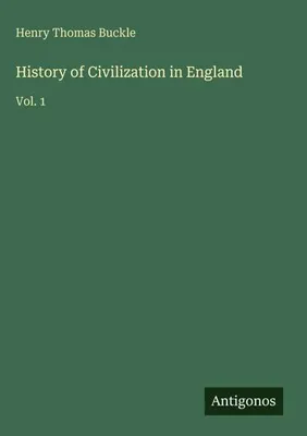 Produktbild von History of Civilization in England