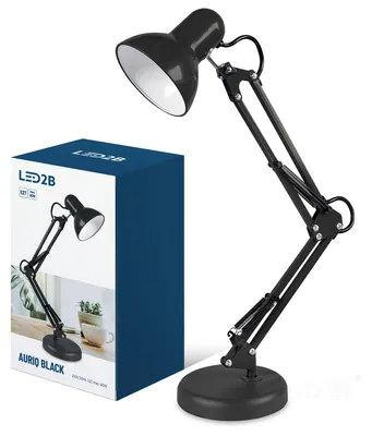 Imagen del producto de Lámpara de escritorio LED Kobi Auriq, color negro, regulable