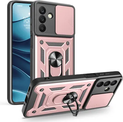 Produktbild von Outdoor Panzer Hülle für Samsung Galaxy A26 mit Kameraschutz Ringhalter Bumper in Rosegold