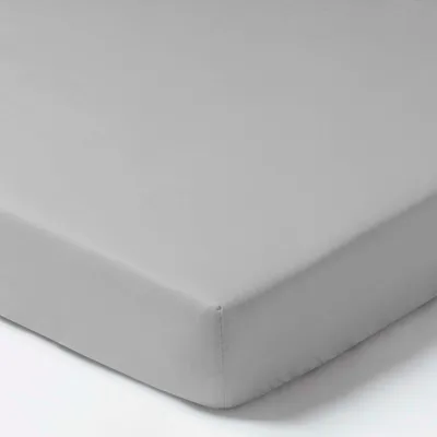 Produktbild von Spannbettlaken Grau 120x60cm 100% Baumwolle für Babys STANDARD 100
