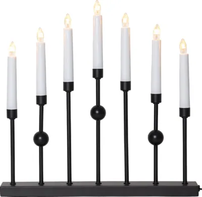 Produktbild von Star Trading 138-52, Leichte Dekorationsfigur, Schwarz, IP20, Schwarz, 7 Glühbirne(n), E10