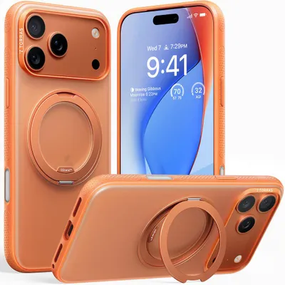 Obrázok produktu pre Torras - Ostand R Fitness Series ochranný obal na iPhone 17 Pro Max – oranžový