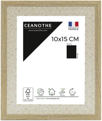 Produktbild von CEANOTHE Bilderrahmen Palma 10x15 cm natur