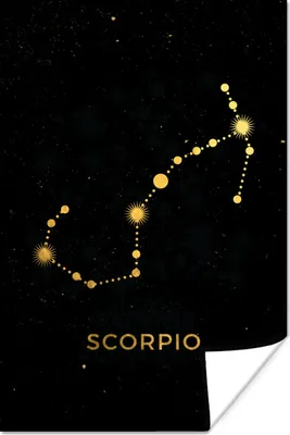 Produktbild von MuchoWow® Poster Sternbild - Skorpion - Astrologie 20x30 cm - Papierdruck
