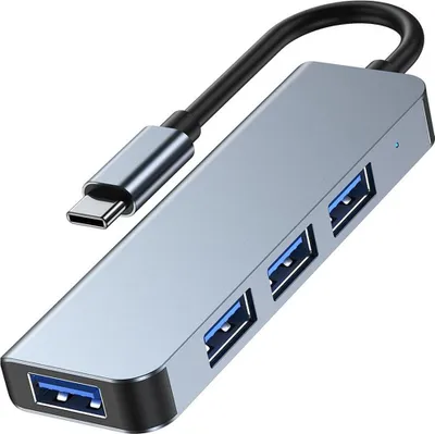 Productafbeelding van Tech-Protect V1-Hub Adapter 4-in-1, grijs