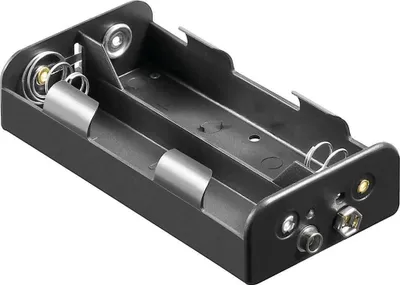 Produktbild von Batteriehalter für 4x Baby mit Druckknopf – Batterie Halterung Elektronik (Kunststoff)