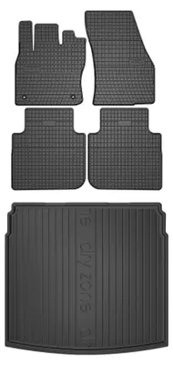 Zdjęcie produktu dla Dywaniki gumowe + mata bagażnika do Volkswagen Tiguan Allspace 2017-2024 – czarne, dopasowane – Wielganizator SolidPRO