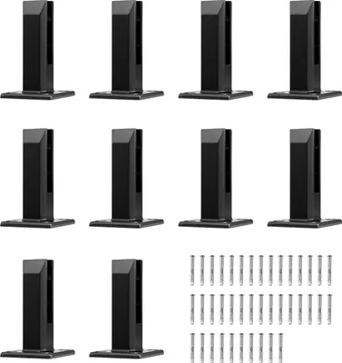 Image de Support de vitre SucceBuy, adapté au verre trempé de 0,31 à 0,47 pouce, en acier inoxydable 304, idéal pour les balcons, les combles et les escaliers.
