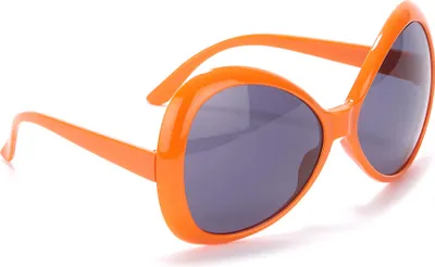 Produktbild von Riesige Disco-Brille für Erwachsene orange - Einheitsgröße