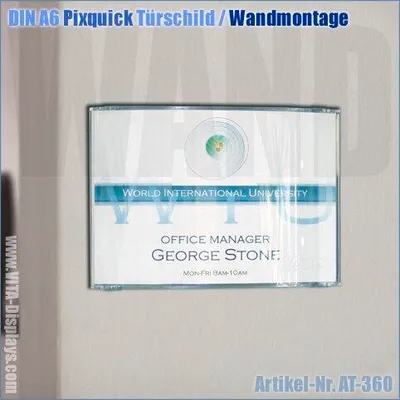 Produktbild von DIN A6 Pixquick Werbe-Display / Wand (6 Stück)