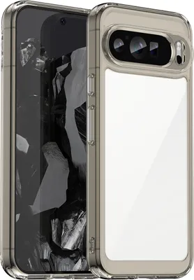 Image de Coque pour Google Pixel 9 Pro transparente, antichoc Coque de protection en silicone TPU Gris