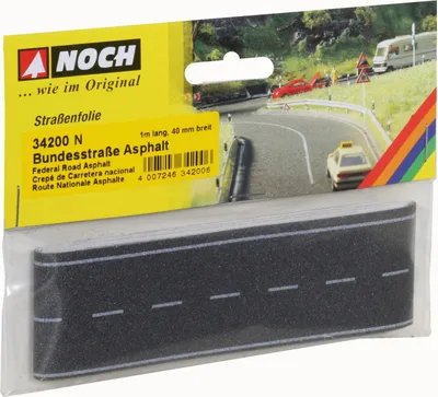 Image de NOCH 34200 Route nationale asphalte, 100 x 4 cm