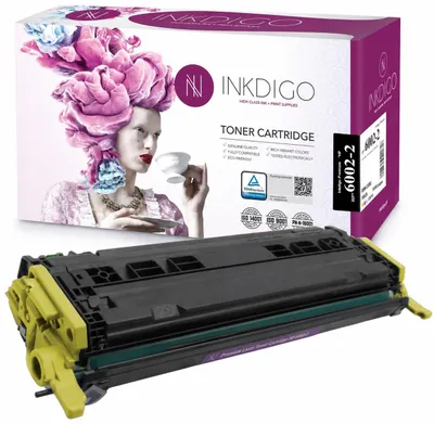 Produktbild von Inkdigo Toner Q6002A für HP Color LaserJet 1600, 2600, 2600N, 2605 – Gelb, 2000 Seiten,, KI-generiertes Bild
