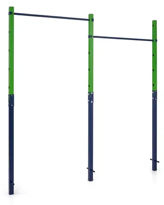 Produktbild von KOMFOTTEU Turnreck Outdoor, 80-172 cm höhenverstellbare Reckstange | Turnstange Kinder & Erwachsene, Klimmzugstange mit Bodenankern & Aufprallschutz, bis zu 220kg