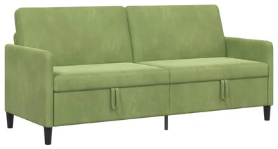Produktbild von vidaXL Sofa mit Stauraum Hellgrün 192 x 78 x 87 cm Polyester