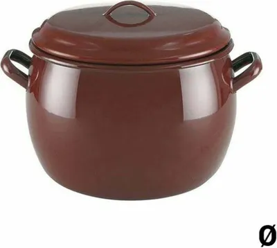 Produktbild von Quid Klassischer Emaille emaillierter runder emaillierter Topf 30cm - 18l