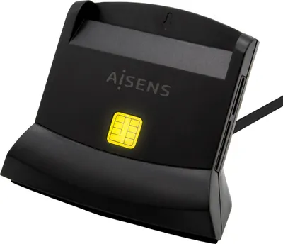 Produktbild von AISENS ASCR-SN04CSD-BK, USB-Zugangskontrollenleser, Zugriffschip/Kartenleser