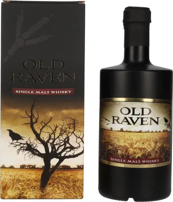 Produktbild von Old Raven Triple Distilled Single Malt Whisky 40% Vol. 0,5l in Geschenkbox