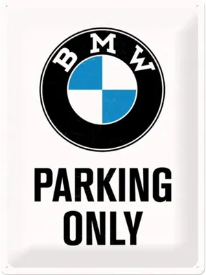Produktbild von Nostalgic-Art - Blechschild 30 x 40 cm - BMW - BMW Parking Only White