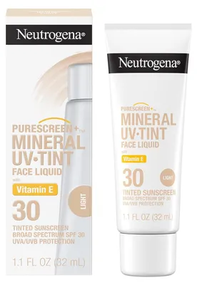 Obrázek produktu pro Neutrogena Purescreen+ Tónovaný minerální opalovací krém na obličej s ochranným faktorem SPF 30, světlý, 32 ml