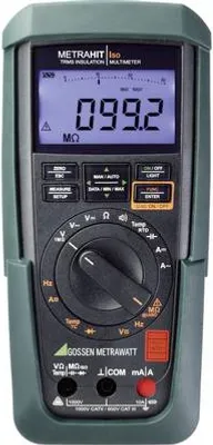 Image de Gossen Metrawatt Multimètre numérique TRMS AC+DC 3100 digits 1000 VAC 1000 VDC 10 ADC (METRAHIT ISO)