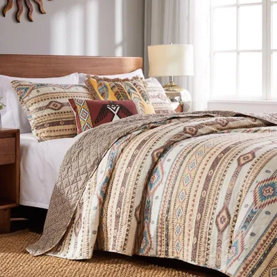 Productafbeelding van Home Dekbedset, Katoen Polyester, Tan, 3-Delig King/Cal King