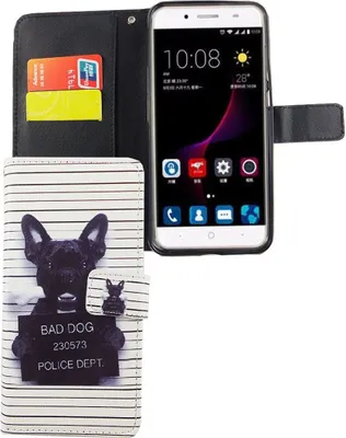 Produktbild von Handyhülle Tasche für Handy ZTE Blade A2 Plus Böser Hund Weiß