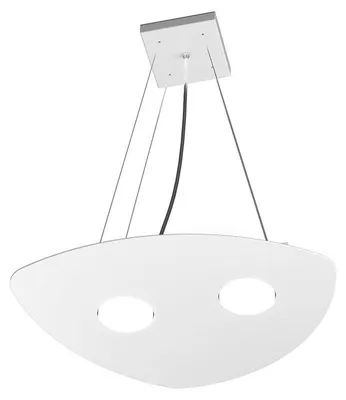 Immagine prodotto di Sospensione Moderna Shape Metallo Bianco 2 Luci Gx53