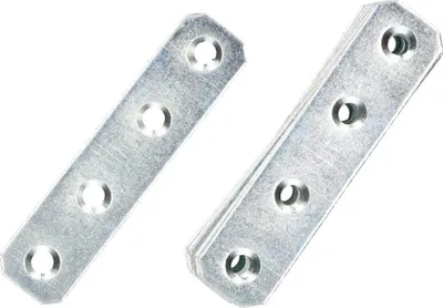 Obrázok produktu pre KOTARBAU® Sada 50 perforovaných plechov 70 x 16 mm Pozinkovaný strieborný Plochý držiak Drevený držiak Perforovaný plech vnútorný - vonkajší Oceľový držiak Perforovaný plech Plechy