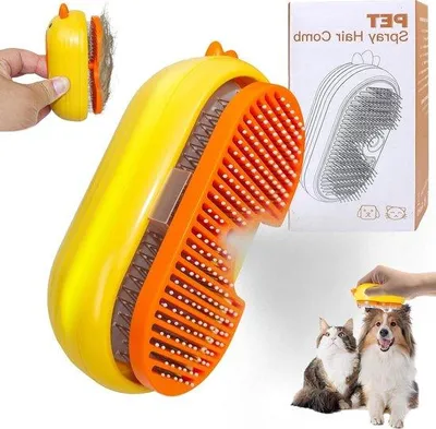Produktbild von Haustierbürste 3 in 1 mit Dampf - für lang- und kurzhaarige Tiere