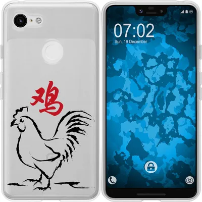 Produktbild von PhoneNatic Case kompatibel mit Google Pixel 3 XL Silikon-Hülle Tierkreis Chinesisch M10